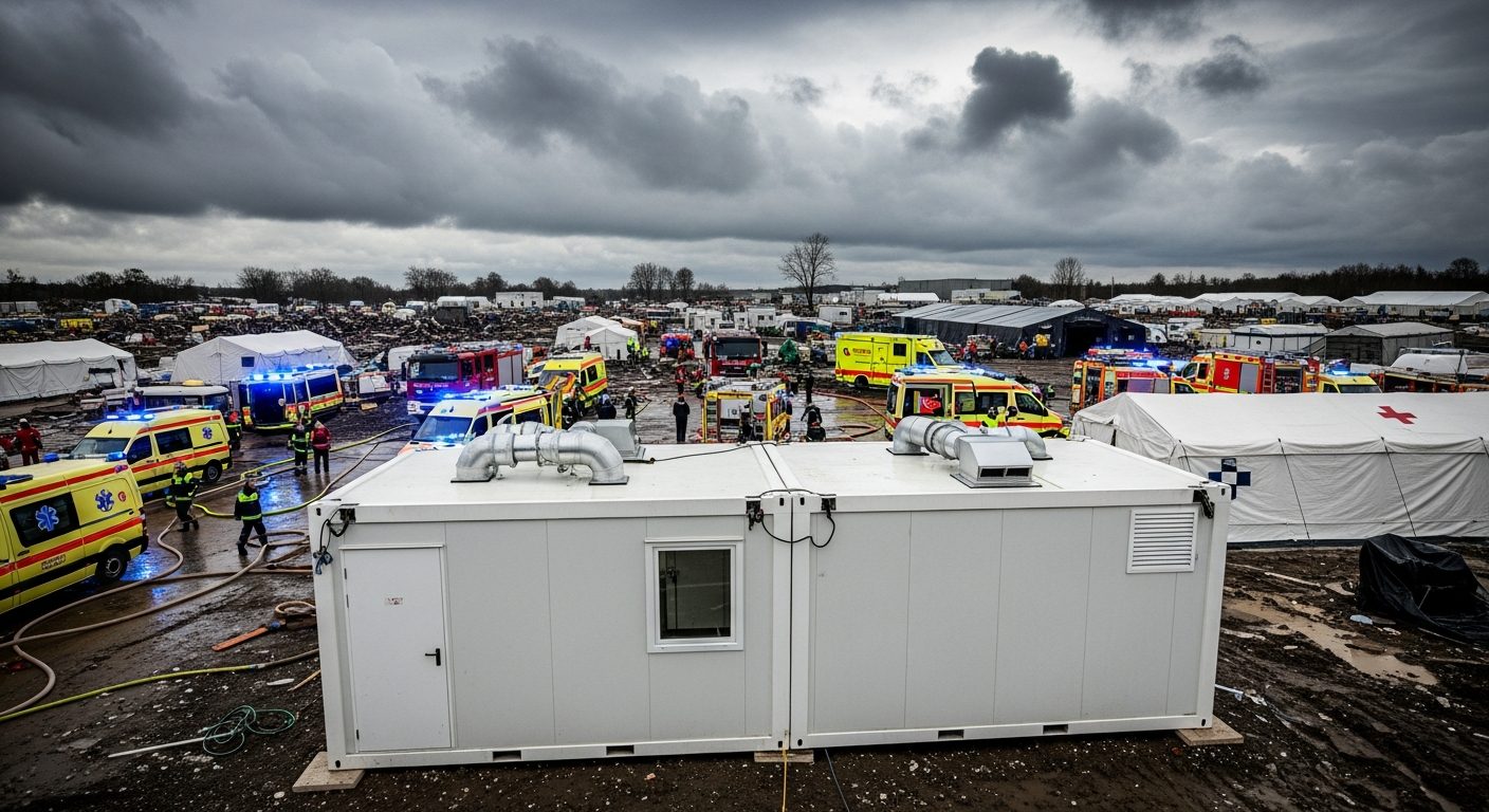 Laborcontainer im Katastropheneinsatz – Schnelle Laborkapazität bei Krisen & Pandemien